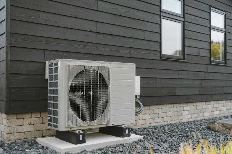 zamontowana pompa ciepła